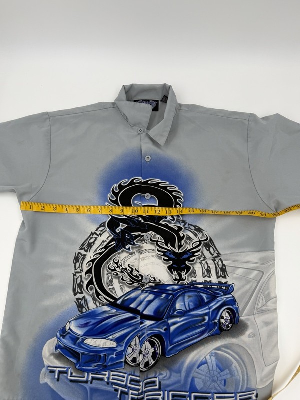 Silver Point Turbo Trigger Shirt XL Y2K Street Racing Graphic Korea gallery