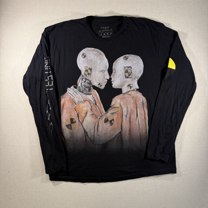 ASAP Rocky Injured Generation Tour Shirt Mens Sz L Double Sided Rap Music 2019