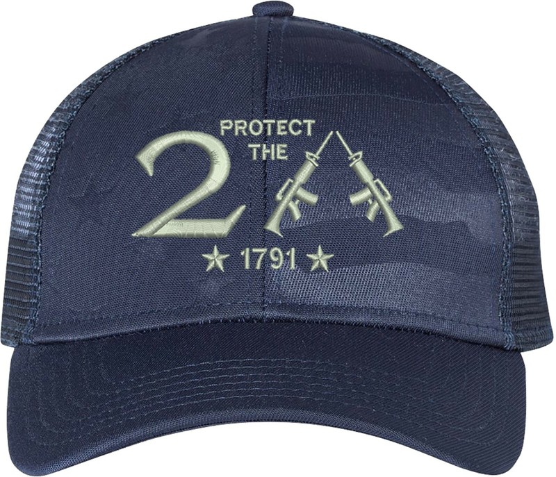 Protect The 2nd Amendment 1791 Guns Embroidered One Size Fits All Baseball Hats