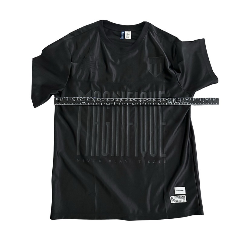 Soccer Jersey Style Shirt Mens Medium Black H&M Divided Short Sleeve Fashion Top gallery