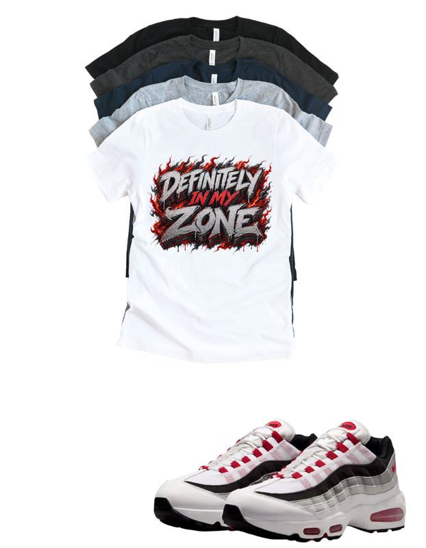 OG Air Max 95 OG Comet Red In my Zone Sneaker Matching T-Shirt Sneakerhead