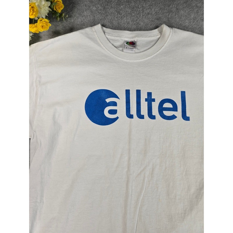 Vintage Alltel Wireless 90s/Y2K Graphic TShirt Mens XL White Cotton Fruit Loom gallery