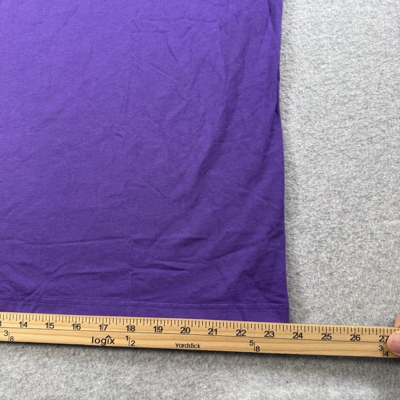 Union Bindings LS Purple T Shirt XL Crewneck Sleeve Logos Cotton Made in Italy gallery