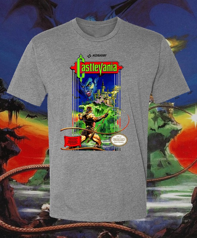 Castlevania NES Box Art Game Retro Video Game T Shirt Fast Ship! gallery