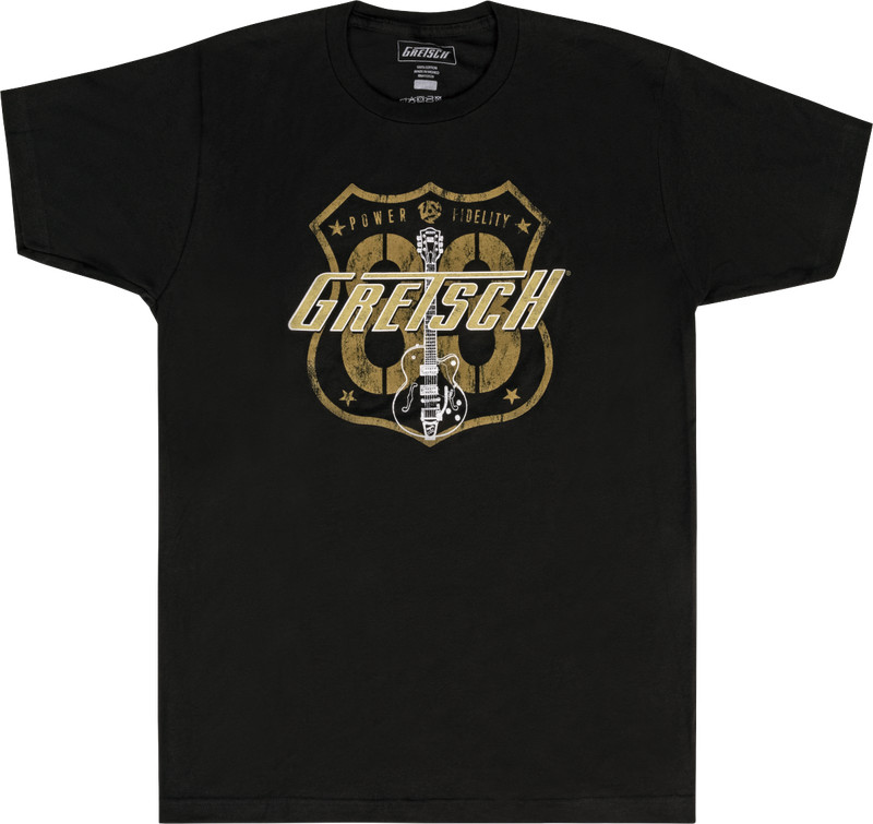 NEW Genuine Gretsch Route 83 T-Shirt – BLACK, CHOOSE YOUR SIZE!