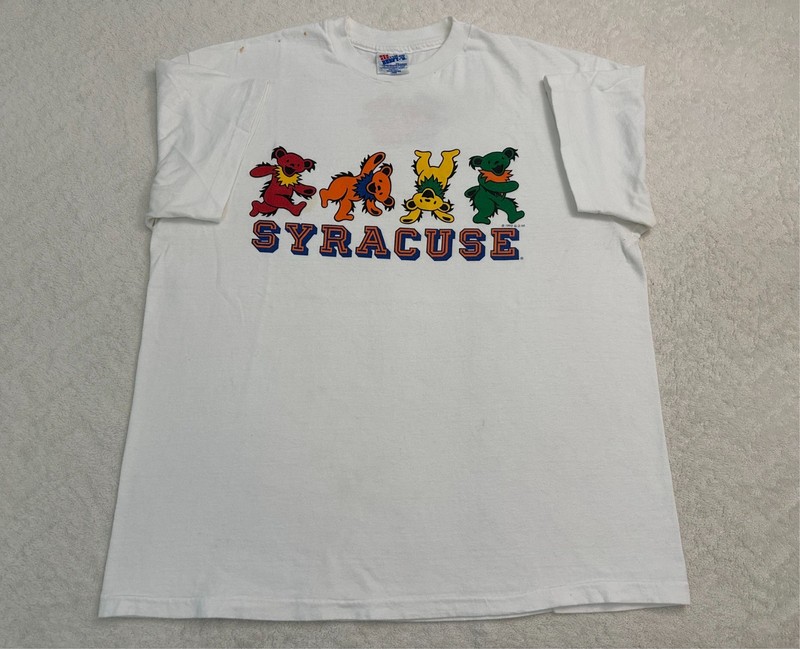 Vintage 1990s Grateful Dead Syracuse University Orangemen Dancing Bear T-Shirt L gallery