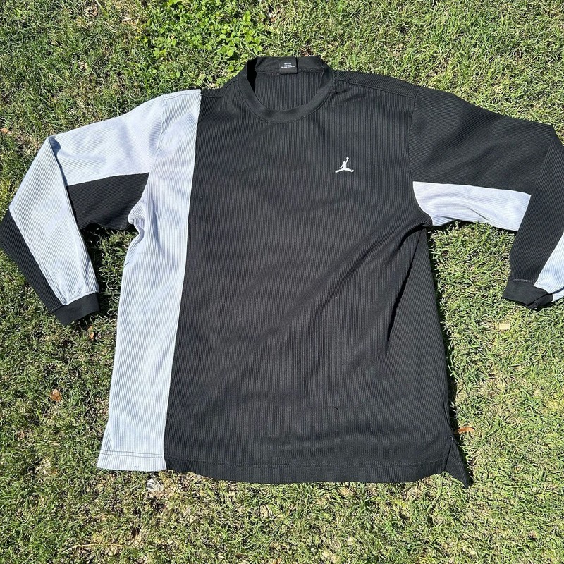 2005 Air Jordan 20th Anniversary Vertical Stripe Long Sleeve Colorblock