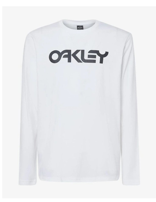 Oakley Men’s Mark II 2.0 Long Sleeve T-Shirt in White/Black, size Extra-Large