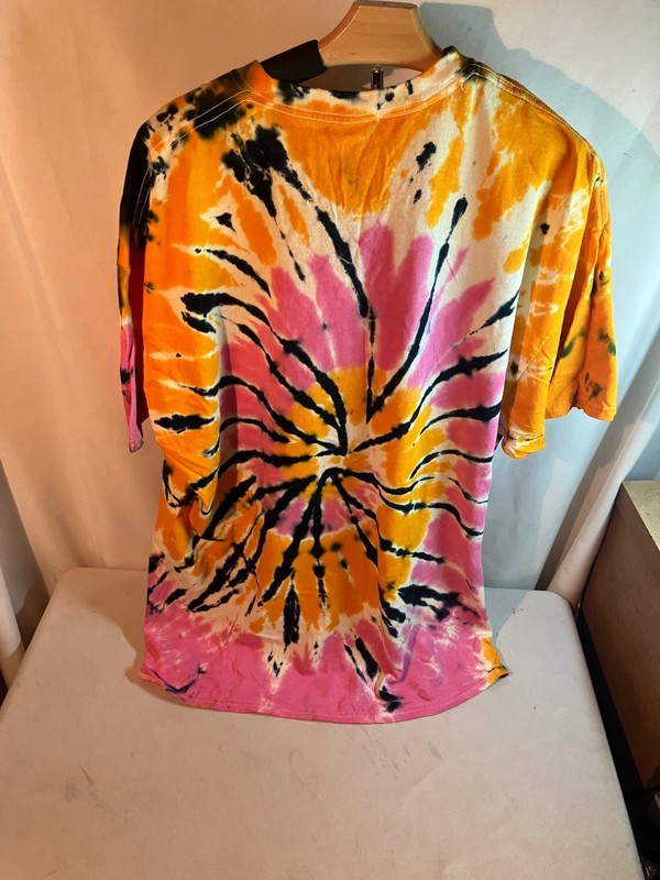 DIY Multi-Colored Tie-Dye Cotton T-Shirt Men’s Size XL gallery