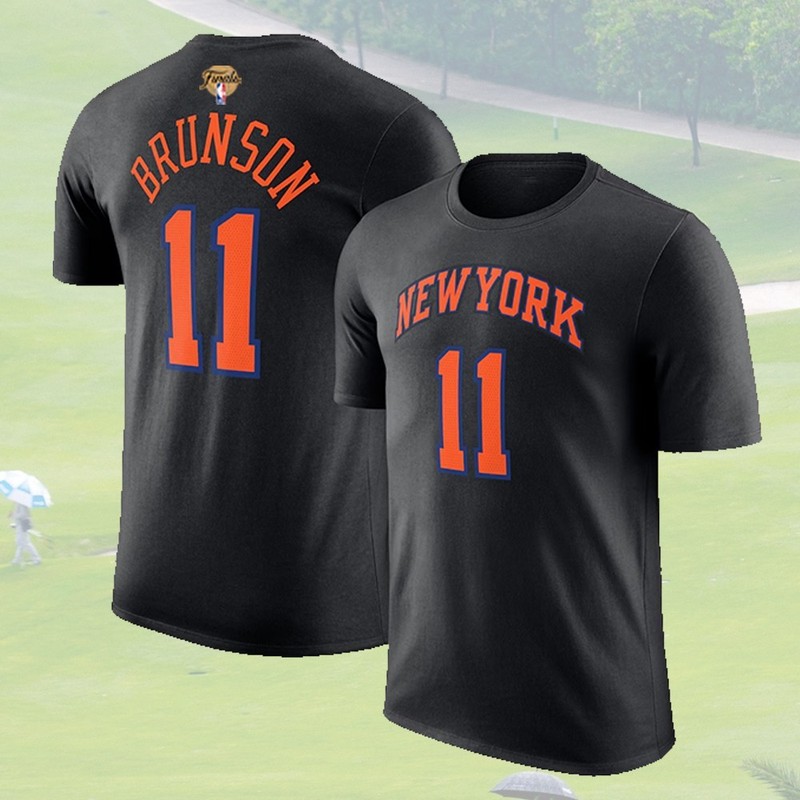 ✍️HOT - Jalen Brunson #11 Baskeball Team 2026 Finals Champions Name & Number Tee gallery