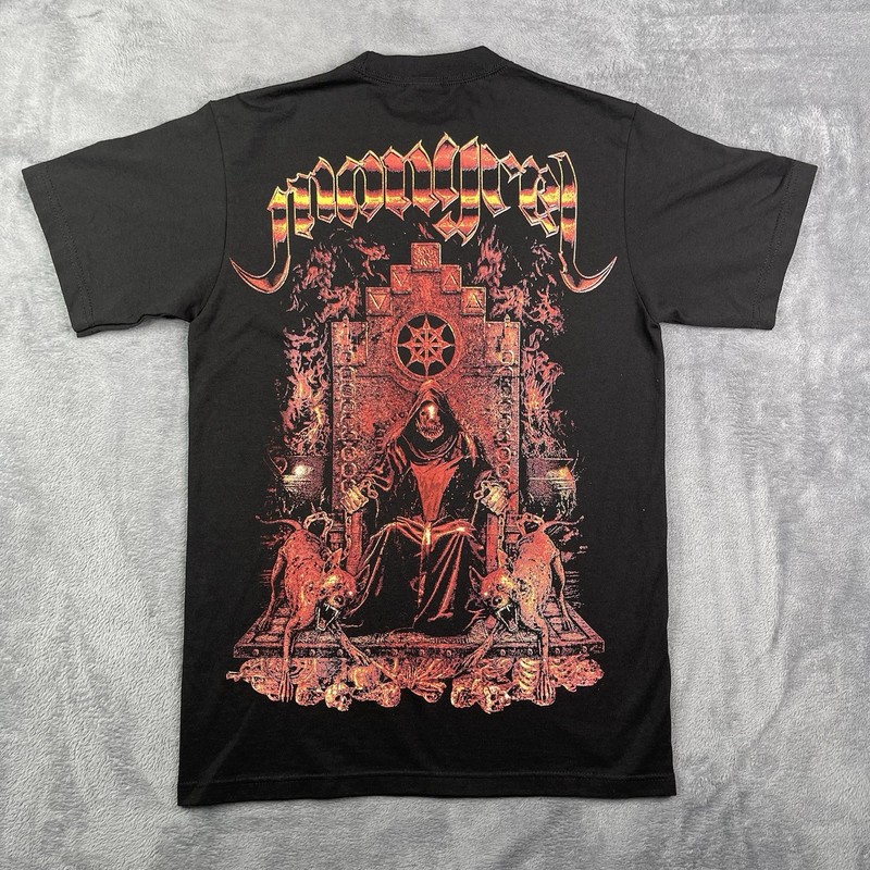 Death Metal Band Shirt Men Medium Black MONGREL Satanic Devil Horror Goth Grunge