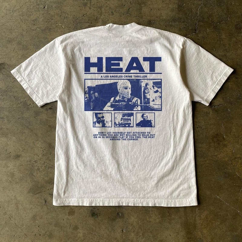 RETRO 1995 HEAT MOVIE UNISEX T-SHIRT S-5XL (2-SIDED)
