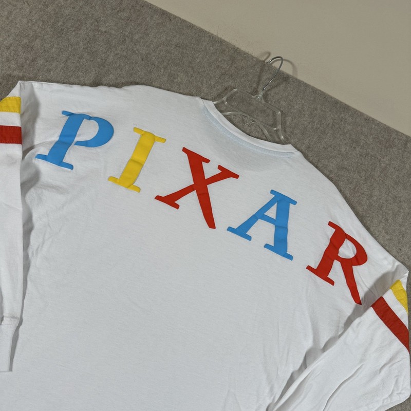 Disney Pixar Hype Spirit Jersey Sz Small White With Multi Logo gallery