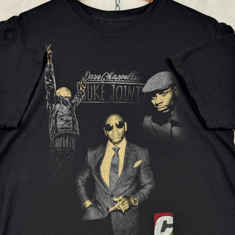 Dave Chappelle Juke Joint T-Shirt Men’s L Black Comedy Tour Quote Merch USA