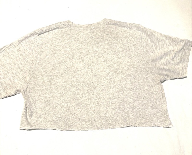 Bella+Canvas Unisex Gray Cotton Blend Jersey Graphic 90s Crew T-Shirt M gallery