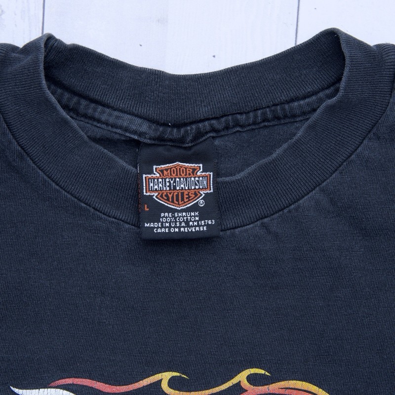 Vintage Harley Davidson Screaming Eagle T Shirt Yakima Washington Large USA Made gallery