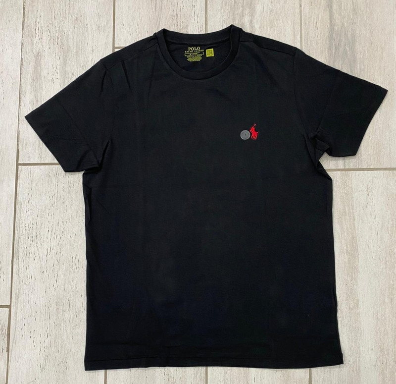 Polo Ralph Lauren Men's Classic-Fit Crewneck T-Shirt Black & White -S,M,L,XL,XXL