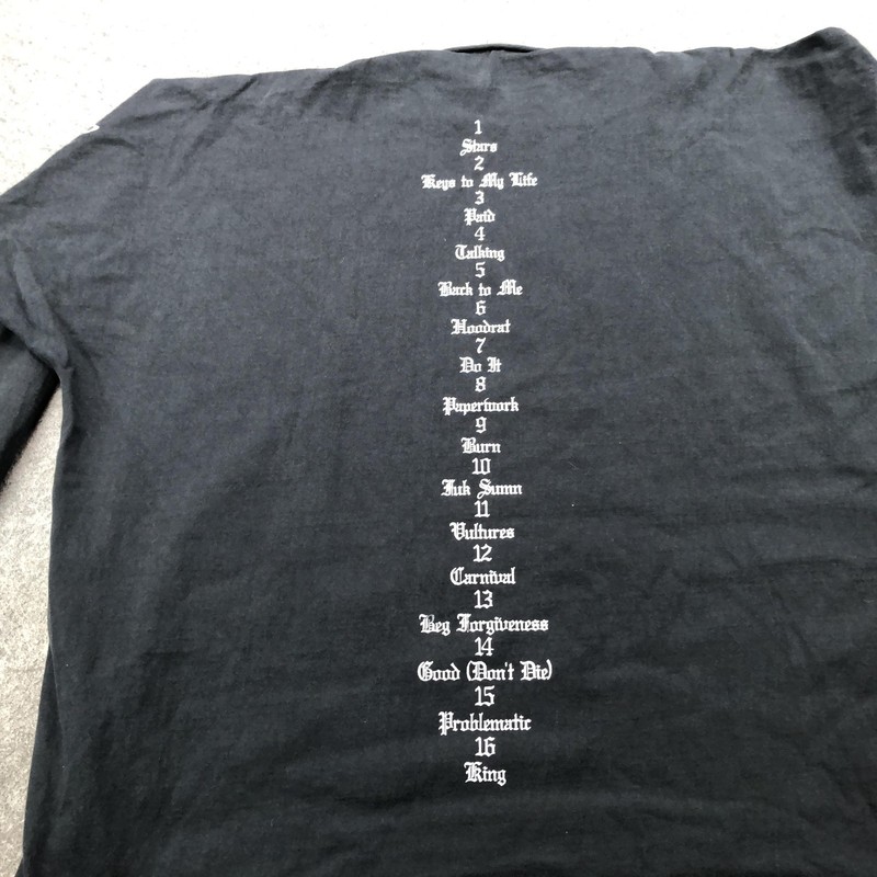 Vultures Volume 1 Shirt Mens 3 Black Long Sleeve Rap Album Tracklist gallery