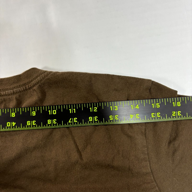 Patagonia Live Simply Shirt Brown Organic Cotton Red Guitar Crewneck Tee XS gallery