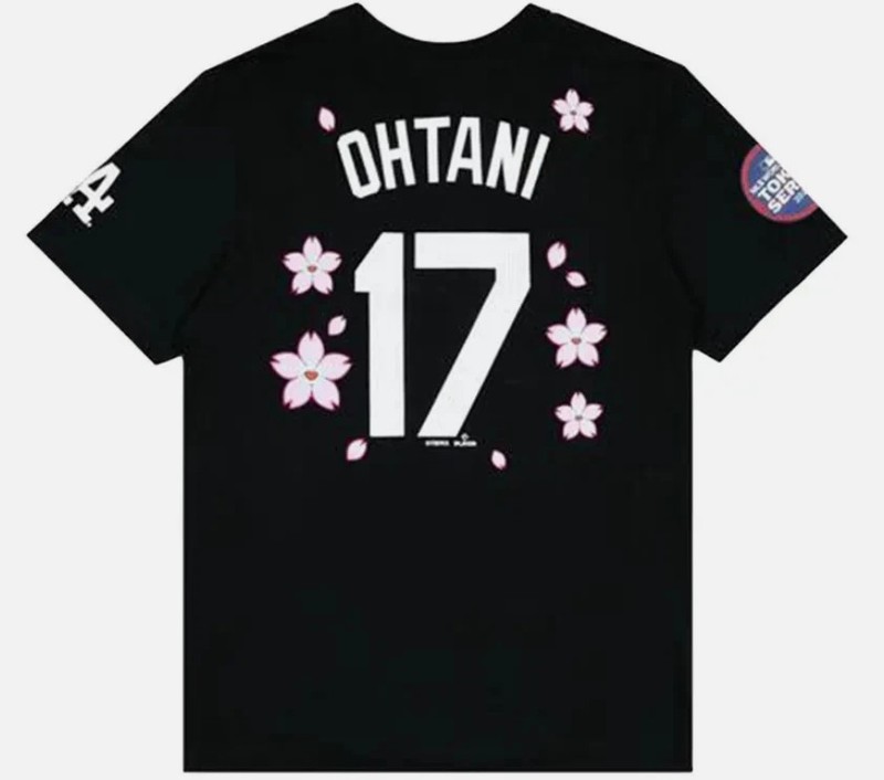 Shohei Ohtani Nike x Murakami World Tour Tokyo Series Dodgers T-Shirt Black – L