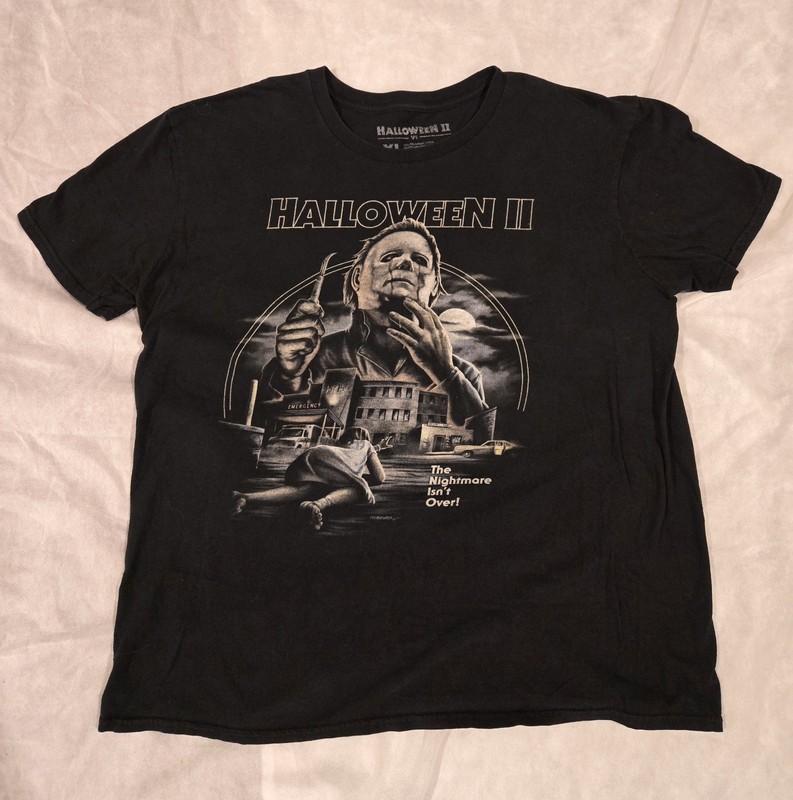Fright Rags Halloween II T-Shirt Size XL Pet And Smoke Free Home