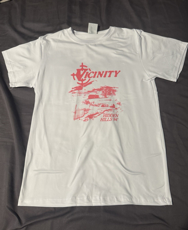 Vicinity Hidden Hills 94 Graphic Men’s T-Shirt Crew Neck Short Sleeve White S