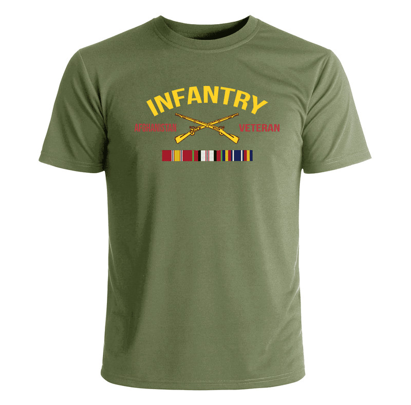 US Army Infantry Afghanistan Veteran T-Shirt Officially Licensed