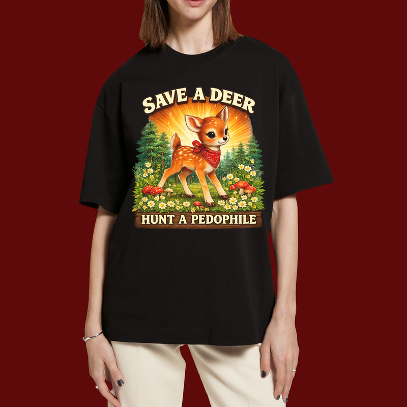 Funny Hunting Shirt Save A Deer Hunt Predator Tee