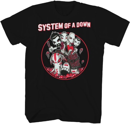 System of a Down – System of a Down – Mushroom People T-Shirt – Large Black 23SO