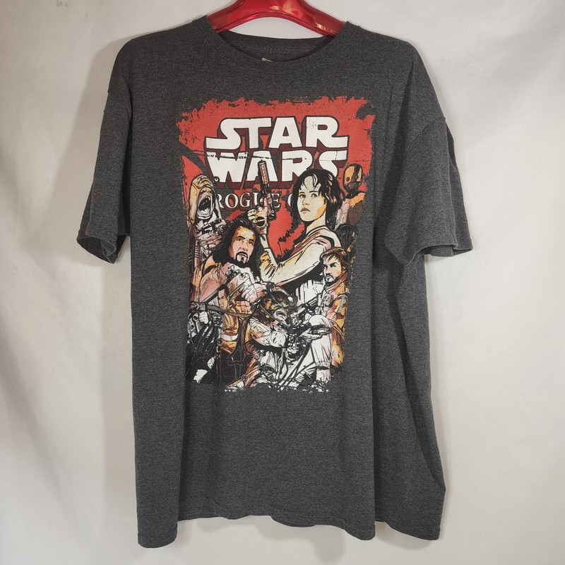 Star Wars Rogue One Comic Book Style Characters Men’s XL Short Sleeve Shirt