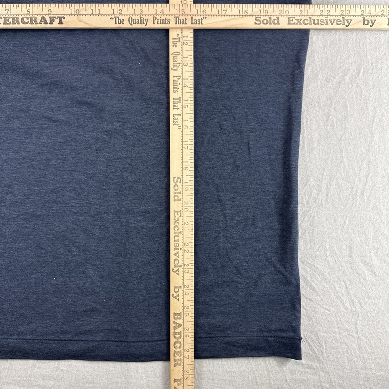 Public Rec Long Sleeve Shirt Mens M Blue Crewneck Pima Cotton Preppy Active Top gallery