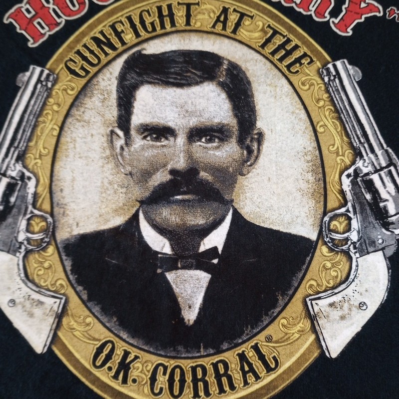 Doc Holiday“I’m Your Huckleberry”Tombstone, AZ T-shirt Mens Size Large gallery