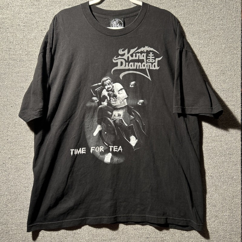 KING DIAMOND Time For Tea Shirt Sz 2XL Official Merchandise Double Sided