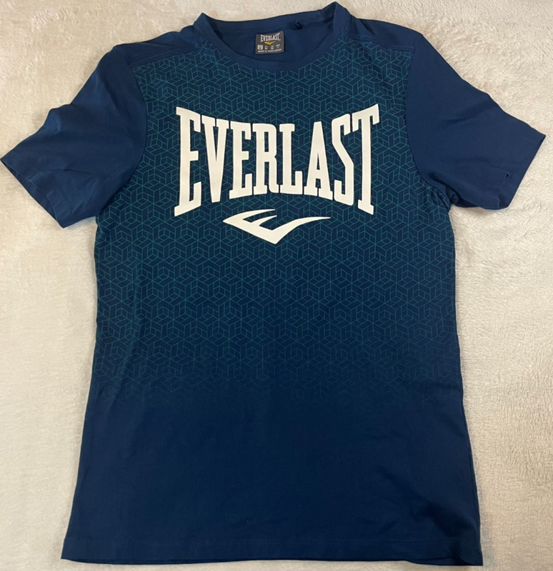 Everlast – Geo Print Short Sleeve Tee – Blue – Men’s Size Medium T-Shirt