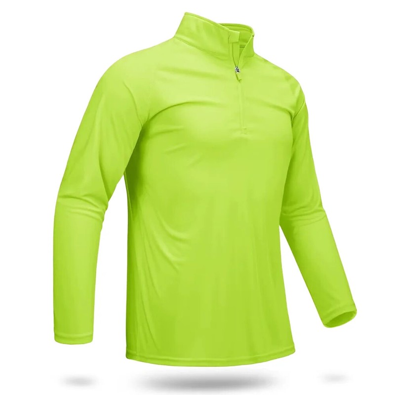 T-shirts Men’s 1/4 Long Sleeve T Shirts Fishing Hiking Tee Shirts Pullover Tops