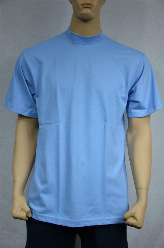 6 NEW SHAKA WEAR SUPER MAX HEAVY WEIGHT T-SHIRTS SKY BLUE TEE PLAIN S-5XLT