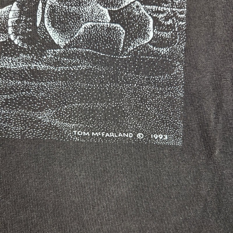 Vintage Shirt Mens Medium Black Moonlight Loggerheads Young Hatch Graphic 90s gallery