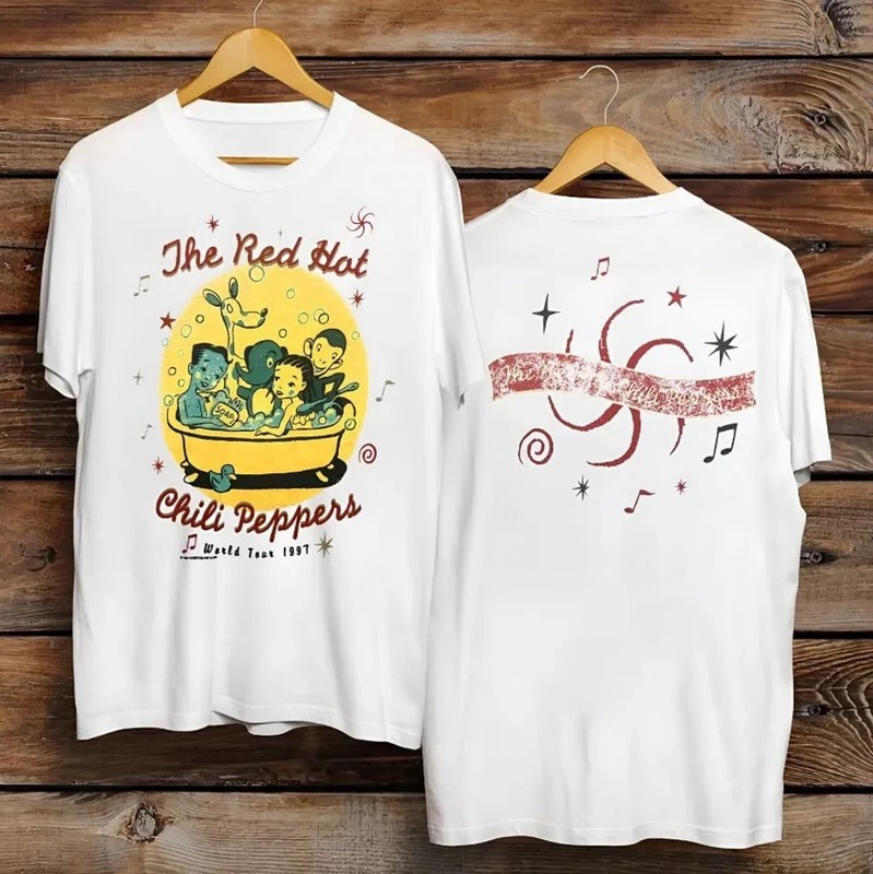 Red Hot Chili Peppers Tour Vintage Shirt, Red Hot Chili Peppers Band Fan Shirt gallery
