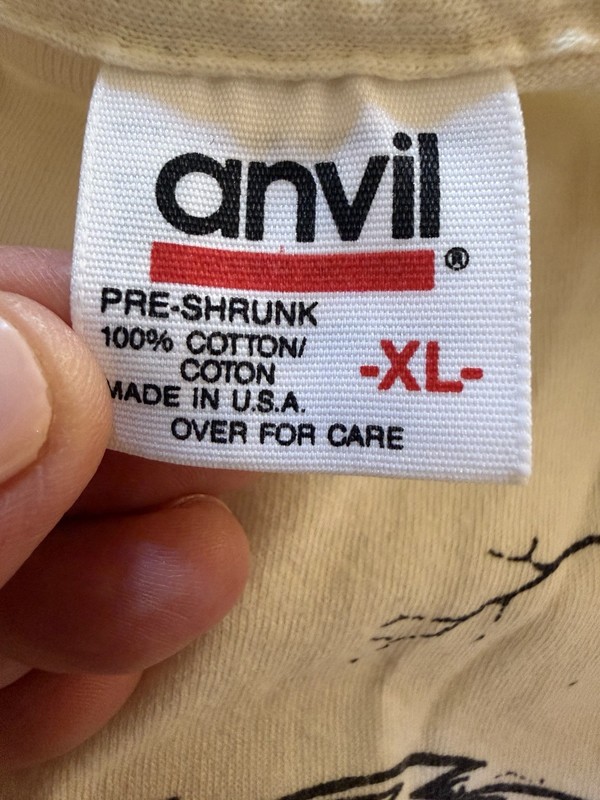 Vintage 90s Anvil eagle Alaska graphic single stitch cream tshirt XL gorpcore gallery