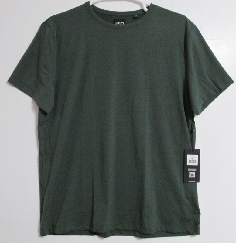Men’s Cuts AO Forever Tee Classic Fit T-Shirt Hunter Green Size X-LARGE