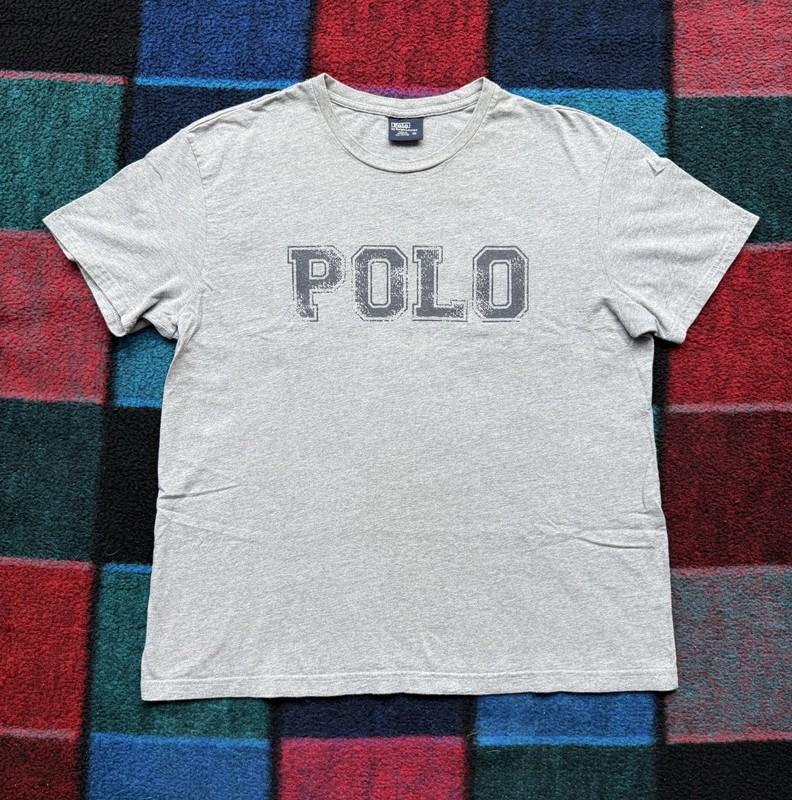 Vintage Polo Ralph Lauren “Polo”Logo Spell out Tshirt Mens Medium Lo RRL