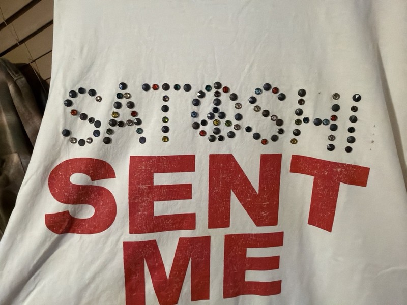 Satoshi Nakamoto “Satoshi sent Me” White t shirt XXL gallery