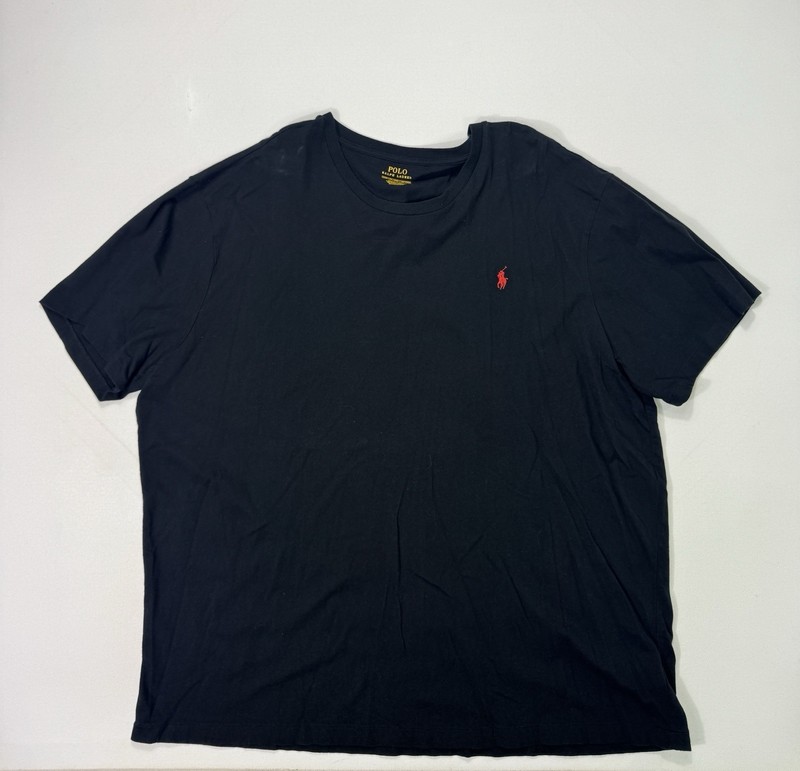 Polo Ralph Lauren Men’s 2XB Black Red Pony T-Shirt Classic Modern Casual Street
