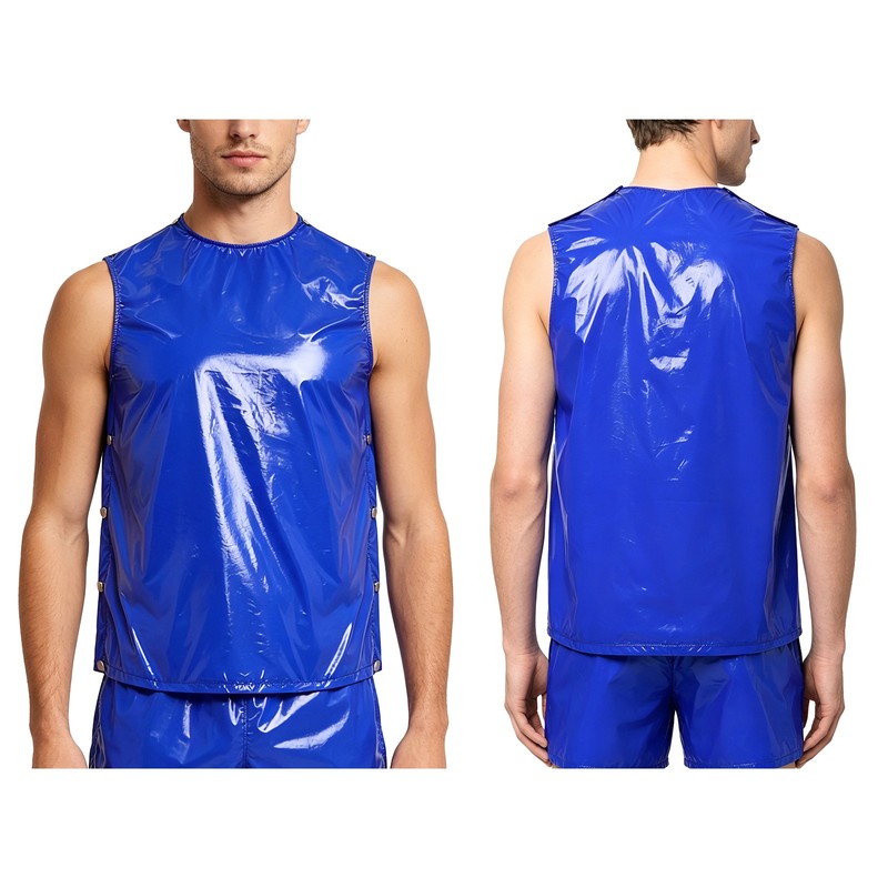 Mens T-Shirts Waterproof Undershirt Football Tank Workout Tops Cycling Vest Gym