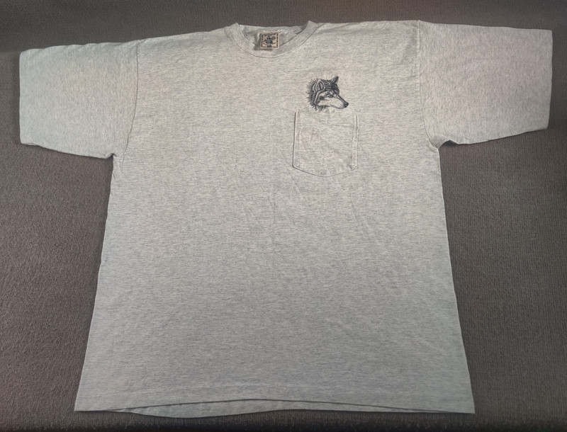 Vintage Alore Wolf Welcome Back Nature T Shirt 2XL Single Pocket Single Stitch