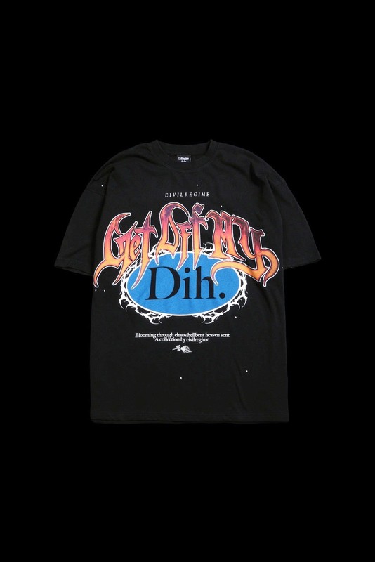 M – Civil Regime Get Off My Dih American Classic Oversized Tee In Black IN HAND✅