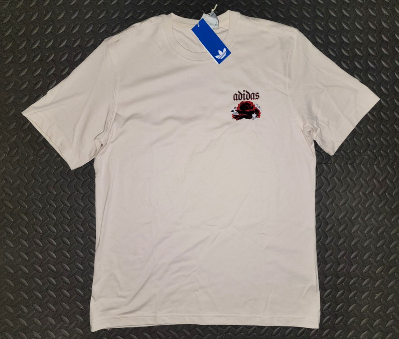 NEW MEN'S ADIDAS ORIGINALS ROSE TREFOIL TEE SHIRT ~SIZE LARGE #KR8876 RARE! gallery