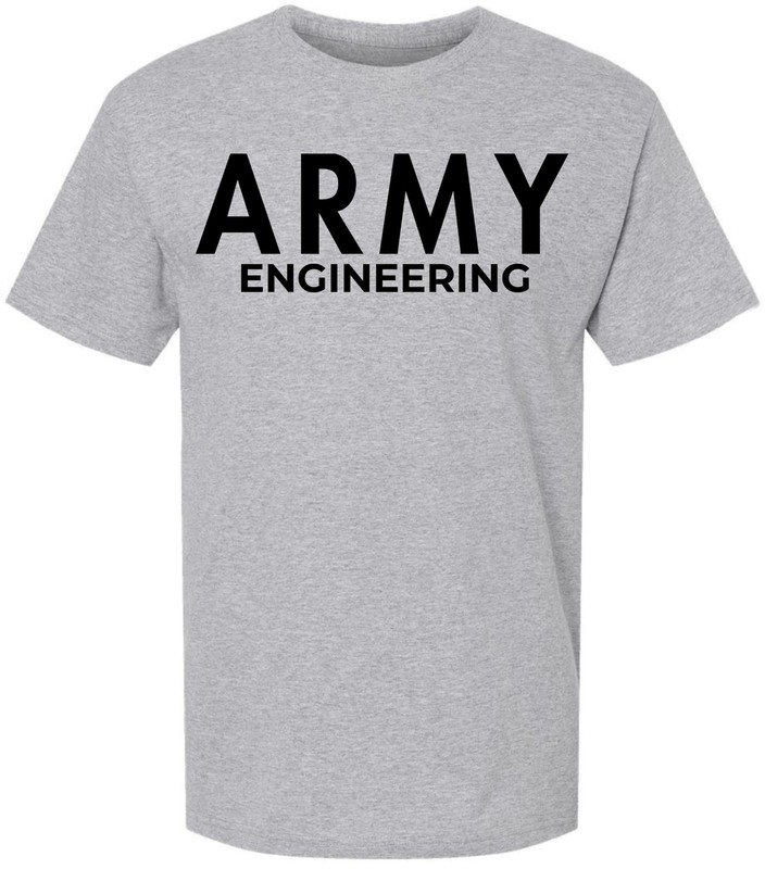 Army Engineering T-Shirt US Engineer Corps Graphic Short Sleeve Tee gallery
