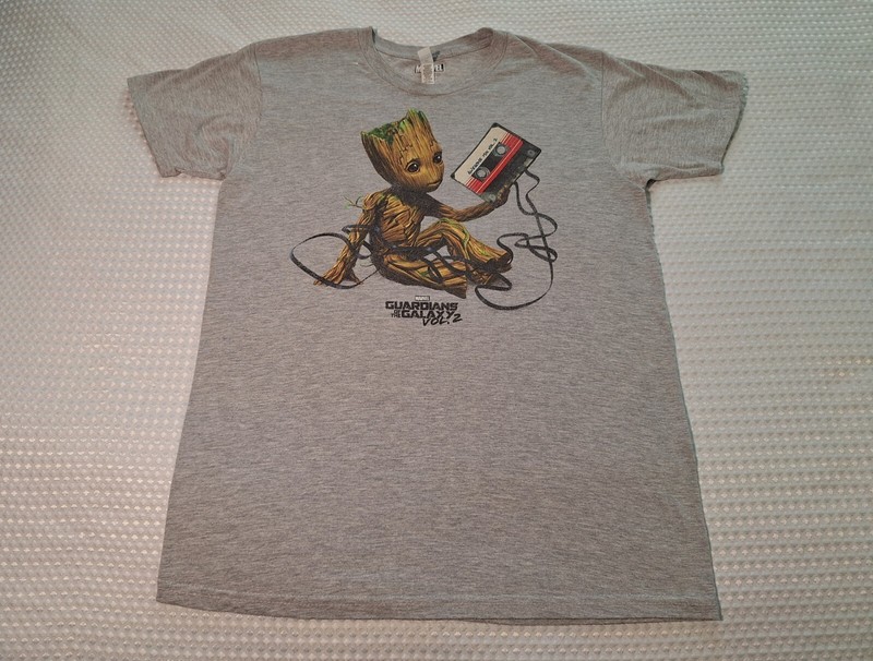 Marvel Guardians Of The Galaxy Groot Grey Cotton Blend T-shirt Size M Zuni gallery