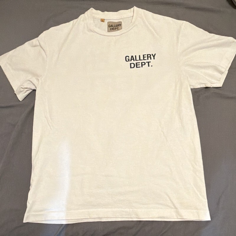 Gallery Dept. Men’s White Graphic Logo T-Shirt Size M 100% AUTHENTIC